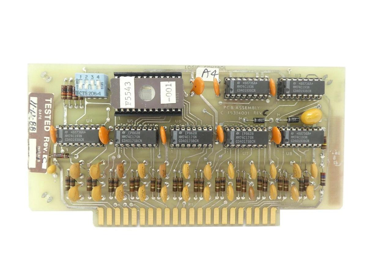 Used Varian Semiconductor VSEA C-F5374001 Logic Control PCB Rev. C Working Surplus