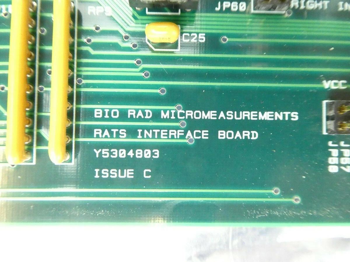 Used Bio-Rad Y5304800P RATS Interface Board VME PCB Card Y5304803 Quaestor Q7 Working