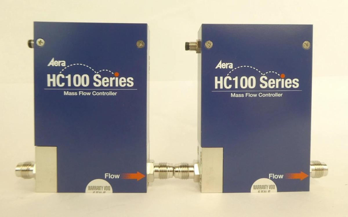 Used Aera HC100 Series Mass Flow Controller MFC Reseller Lot of 8 Working Surplus