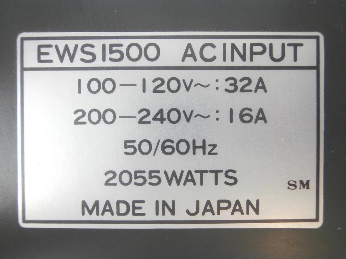 Used Nemic-Lambda EWS1500-3.3 Power Supply 2055 Watts 3.3V EWS Series Working Surplus