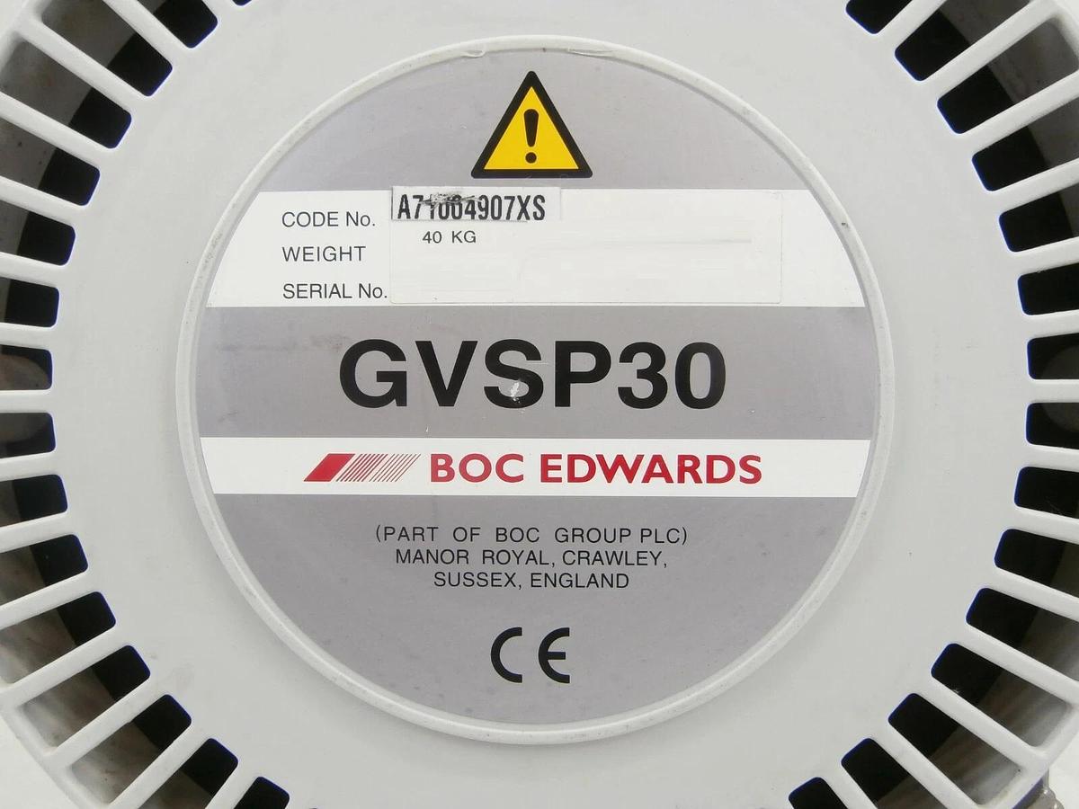 Used GVSP30 Edwards A71004907XS Scroll Vacuum Pump 18865 Hrs Cu for Rebuild Working