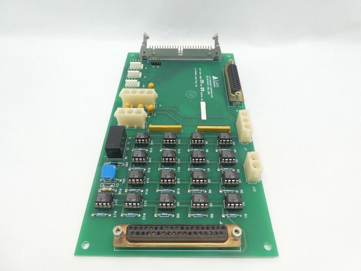 Used Lam Research 810-17082-001 16 Channel Heat/Cool PCB Rev. B Working Surplus