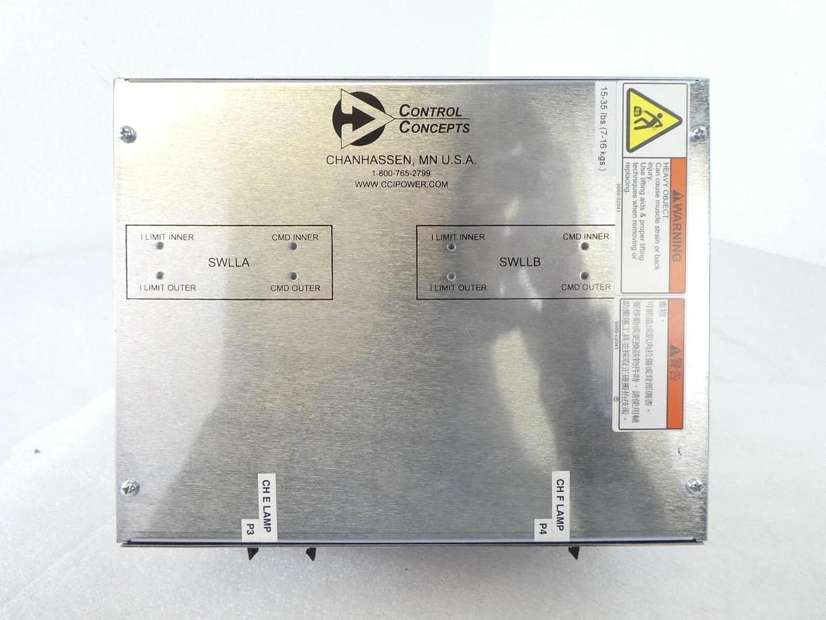 Used Control Concepts 4028-1007A SCR Power Controller AMAT 0190-43081 Broken Tab
