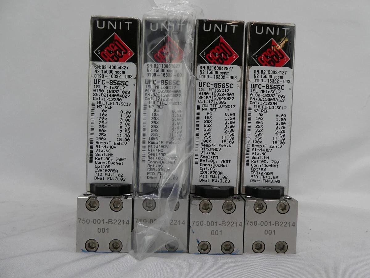 Used Celerity UFC-8565C Mass Flow Controller MFC N2 Reseller Lot of 8 Working