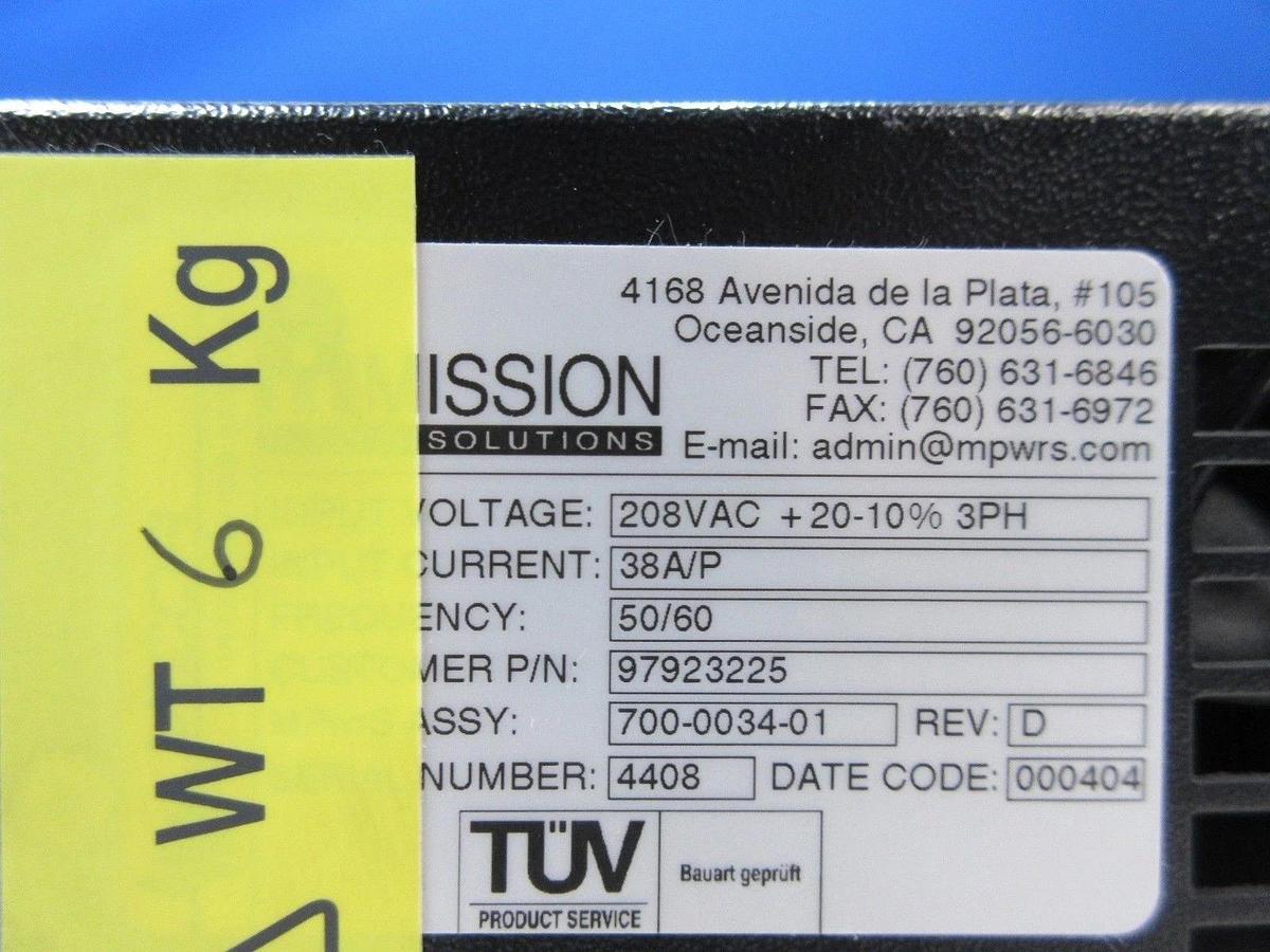 Used Vicor 97923225 Mission Power Solutions 700-0034-01 Power Supply Lot of 3 Used