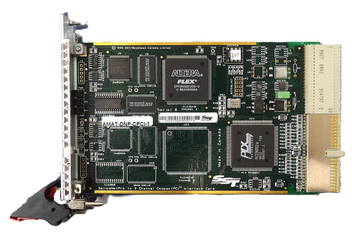 Used SST Woodhead AMAT-DNP-CPCI-1 DeviceNet Pro PCB Card AMAT 0190-01914 Working