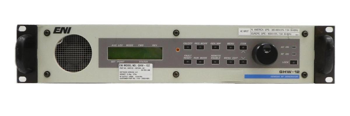 Used GHW-12Z Genesis ENI GHW12Z-13DF2NH-001 RF Generator AMAT 0190-25529 Tested As-Is