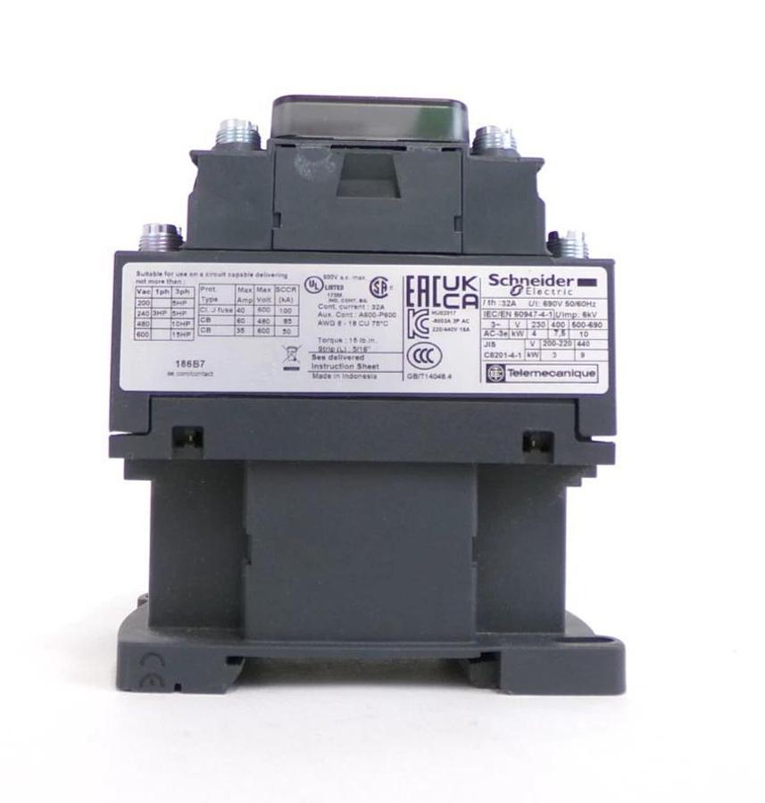 Schneider Electric LC1D186B7 Contactor LC1D TeSys Deca Reseller Lot of 5 New