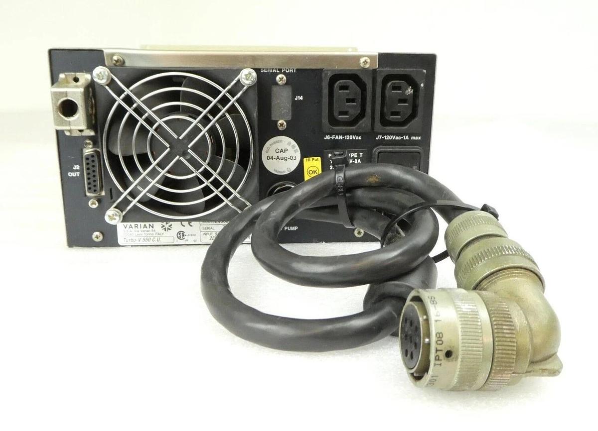 Used Turbo-V 550 Varian EX969944SG17 Turbomolecular Pump Controller Tested Working