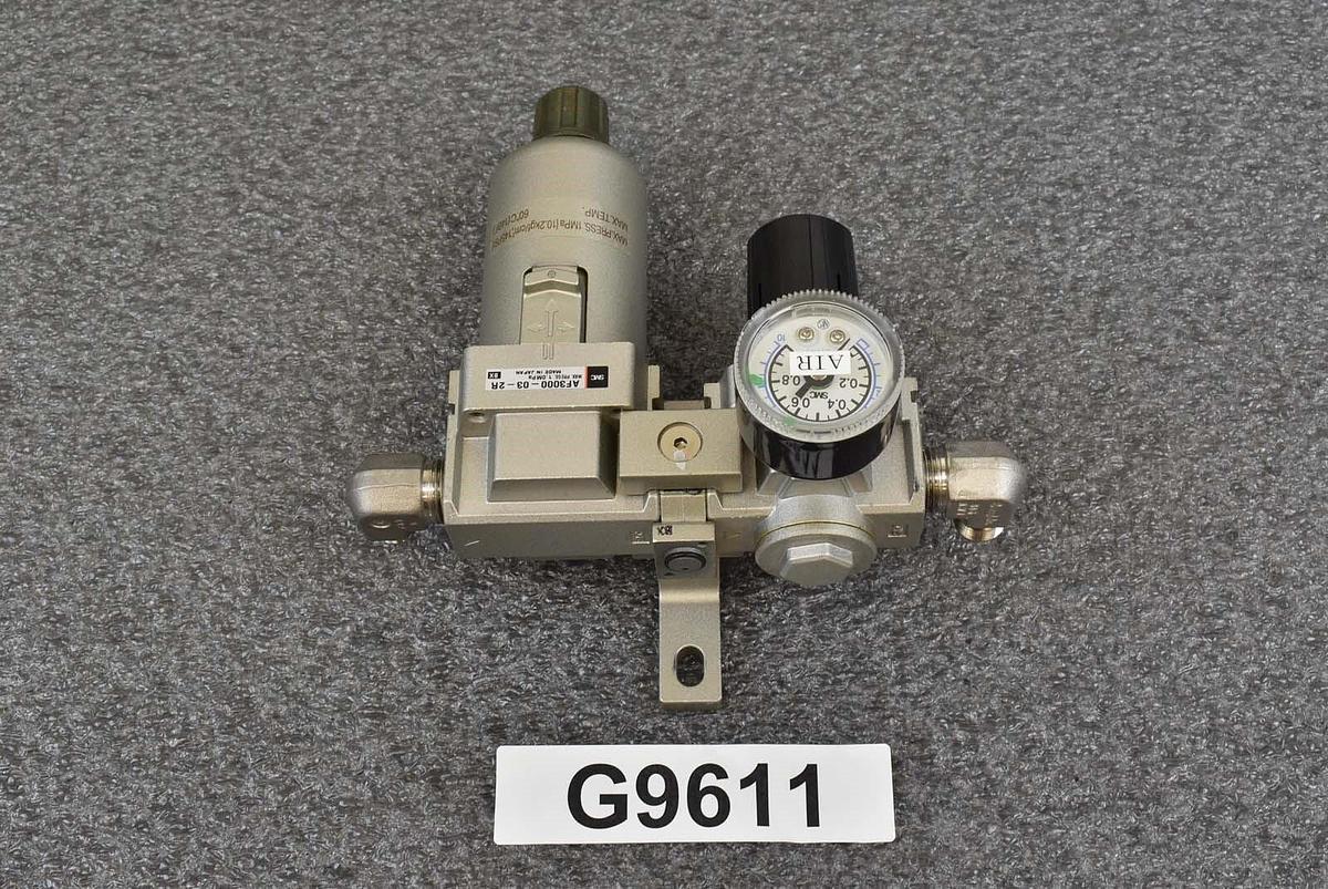 Used SMC AR2500-03G-R / AF3000-03-2R Regulator Filter Assembly