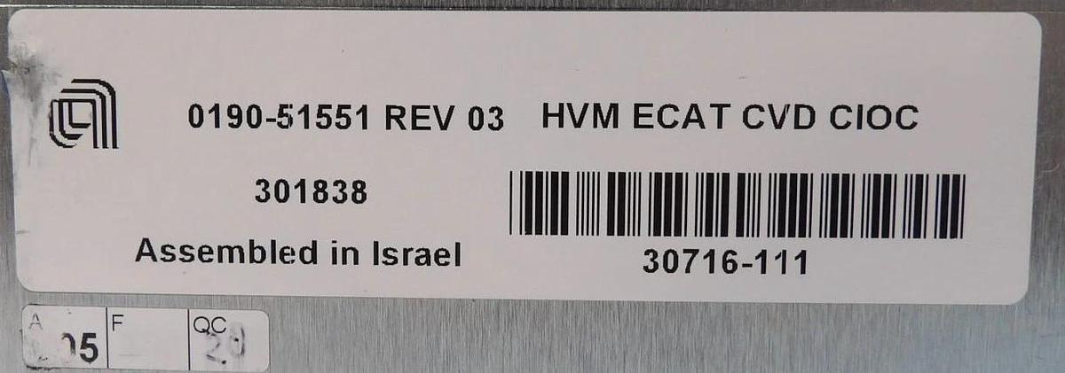 Used AMAT Applied Materials 0190-51551 HVM ECAT CVD CIOC Controller Working