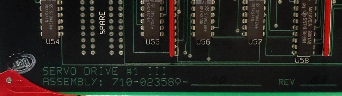 Used KLA Instruments 710-023589-00 Servo Drive #1 III PCB Card Working Surplus