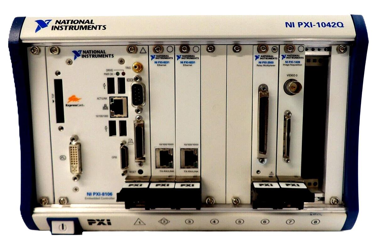 Used National Instruments PXI-1042Q Computer PC PXI-8106 PXI-2503 PXI-1409 Working