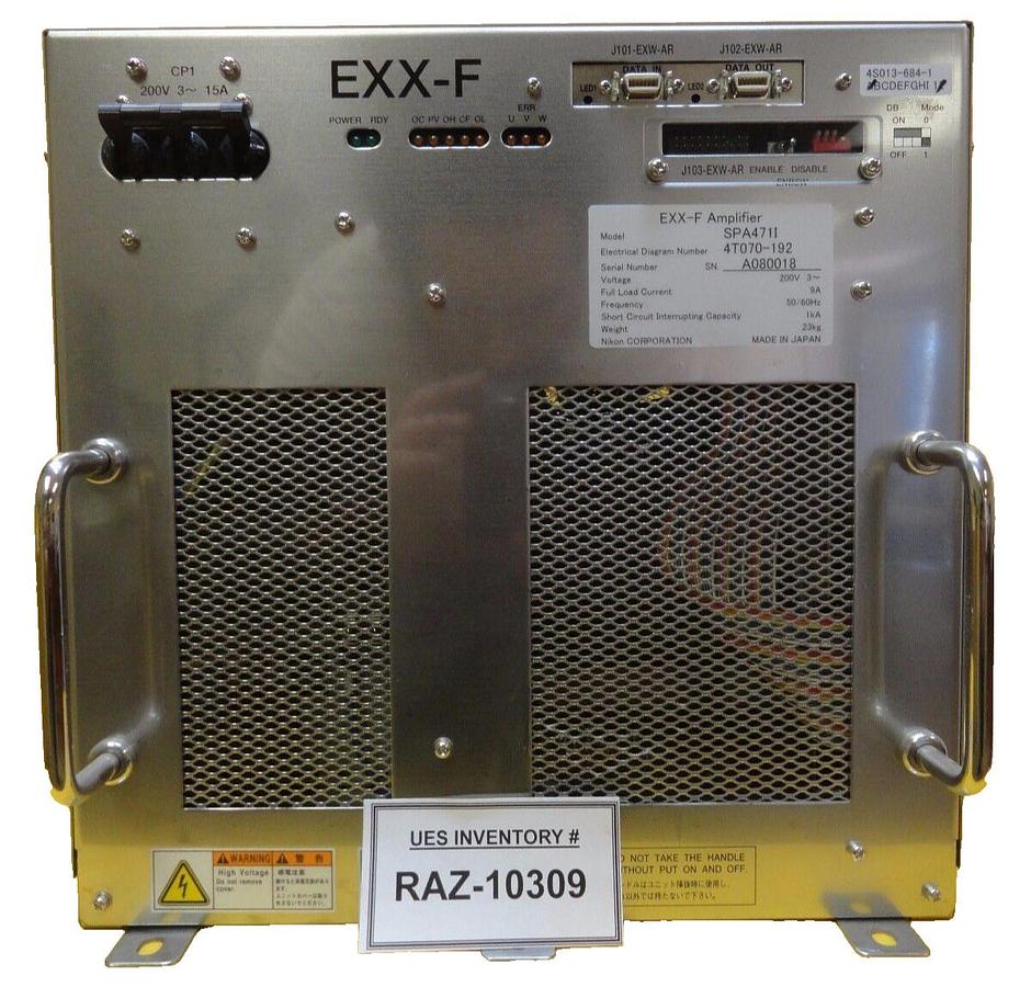 Used Nikon Precision 4T070-192 EXX-F Amplifier Module SPA4711 4S013-684-1 Working