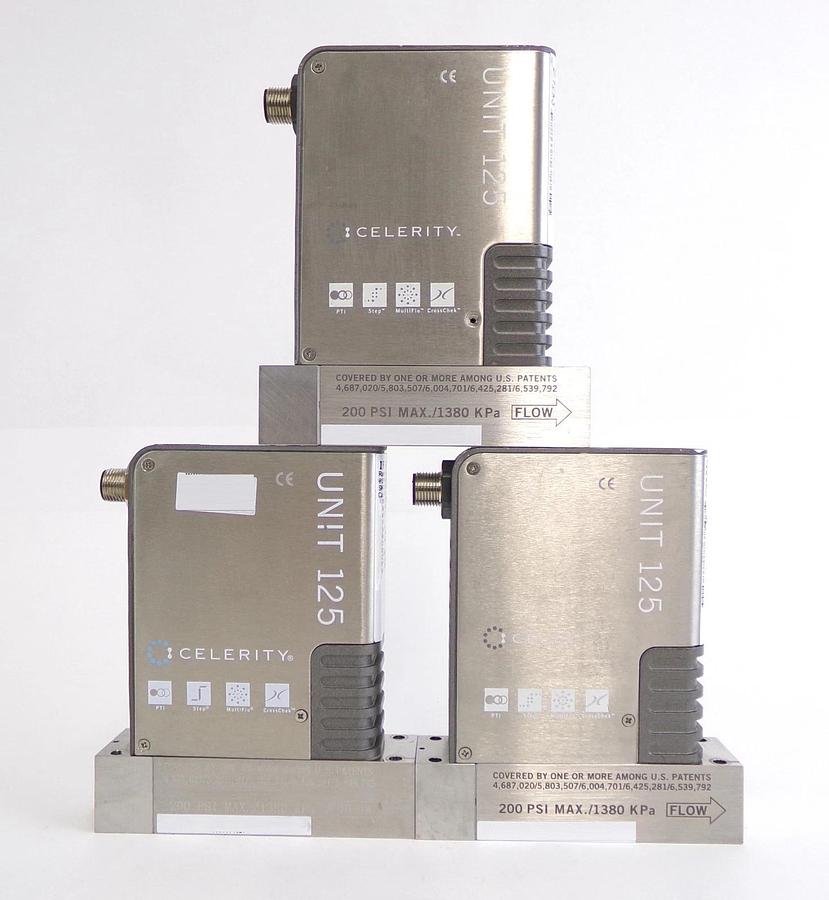 Used Celerity IFC-125C Mass Flow Controller MFC UNIT 125 Reseller Lot of 8 Working