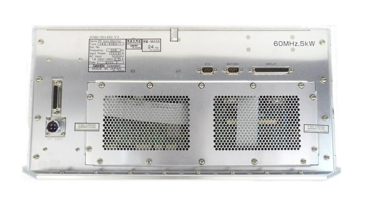 Used Daihen AMN-50B2-V RF Auto Matcher 60 MHz @ 5000 Watts Working Surplus