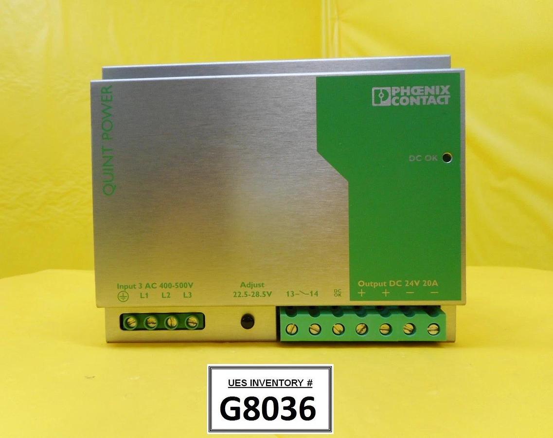Refurbished Phoenix Contact QUINT-PS-3x400-500AC/24DC/20 Power Supply Refurbished