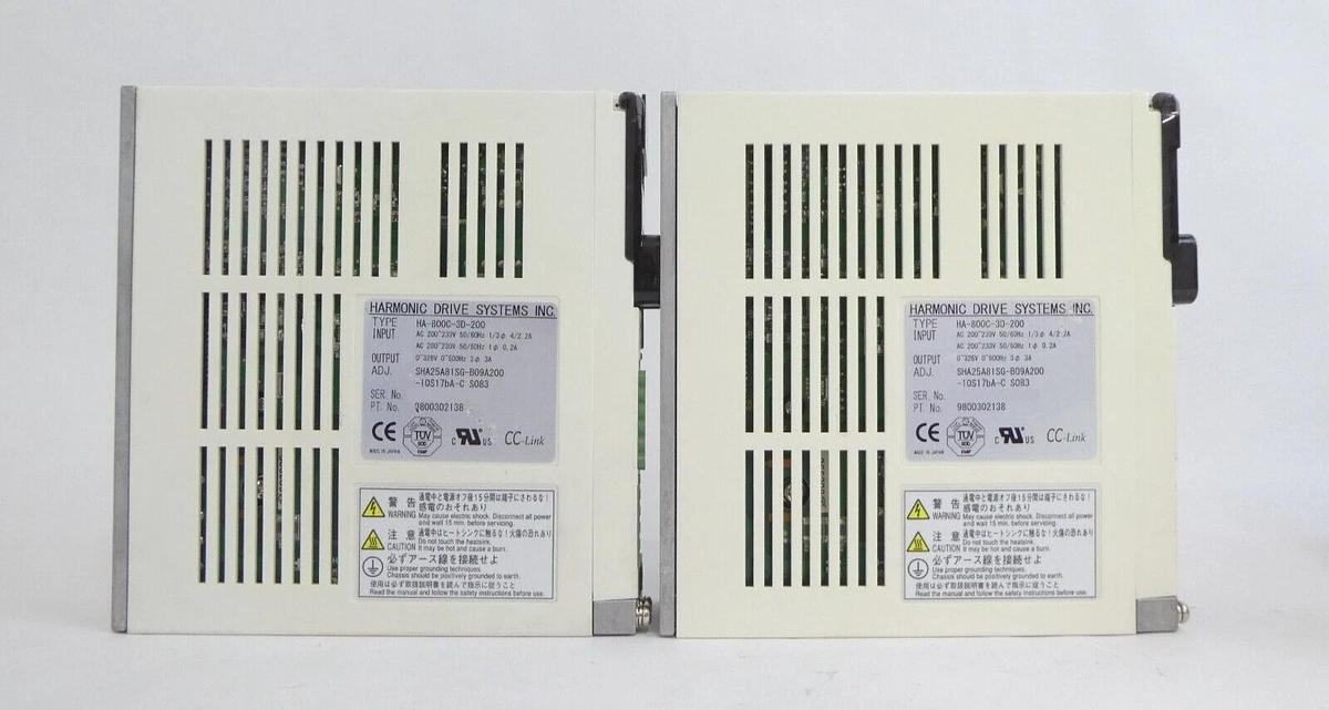 Used Harmonic Drive Systems 9800302138 Servo Drive HA-800C-3D-200 Lot of 6 Working