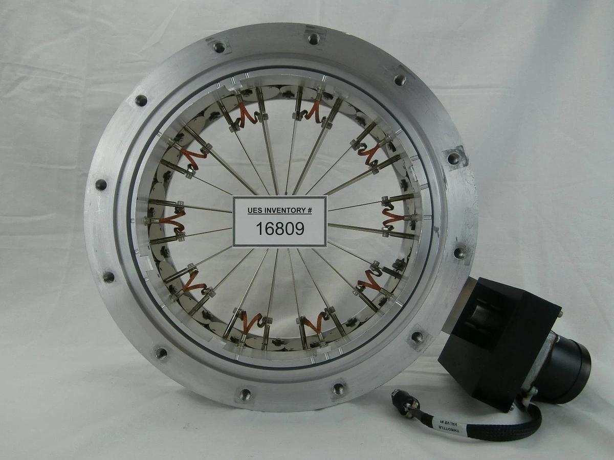 Used MeiVac CVQ-250-ISO-U-SM Aluminium Radial Vane VARI-Q Throttle Valve Used Working