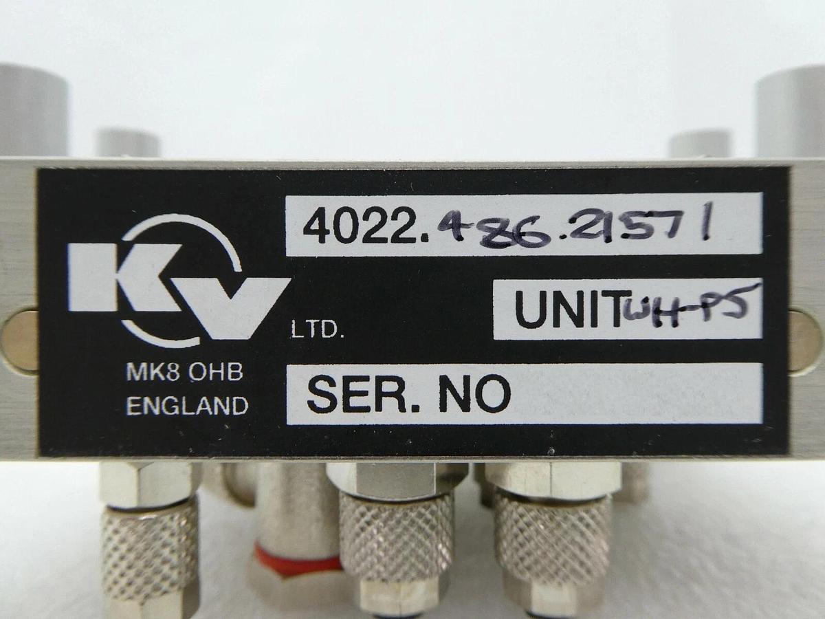 Used KV Automation 4022.486.21571 Pneumatic Manifold Unit UH-P5 Working Spare