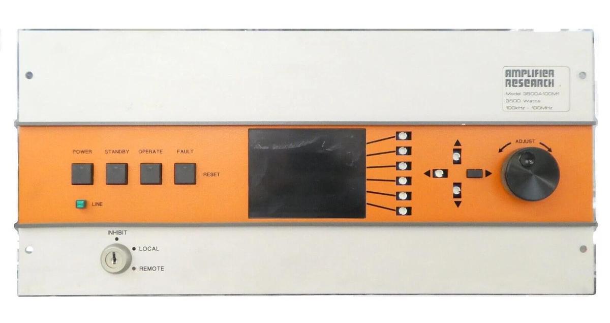 Used Amplifier Research Operator Interface Control Panel 3500A100M1 3500A Surplus