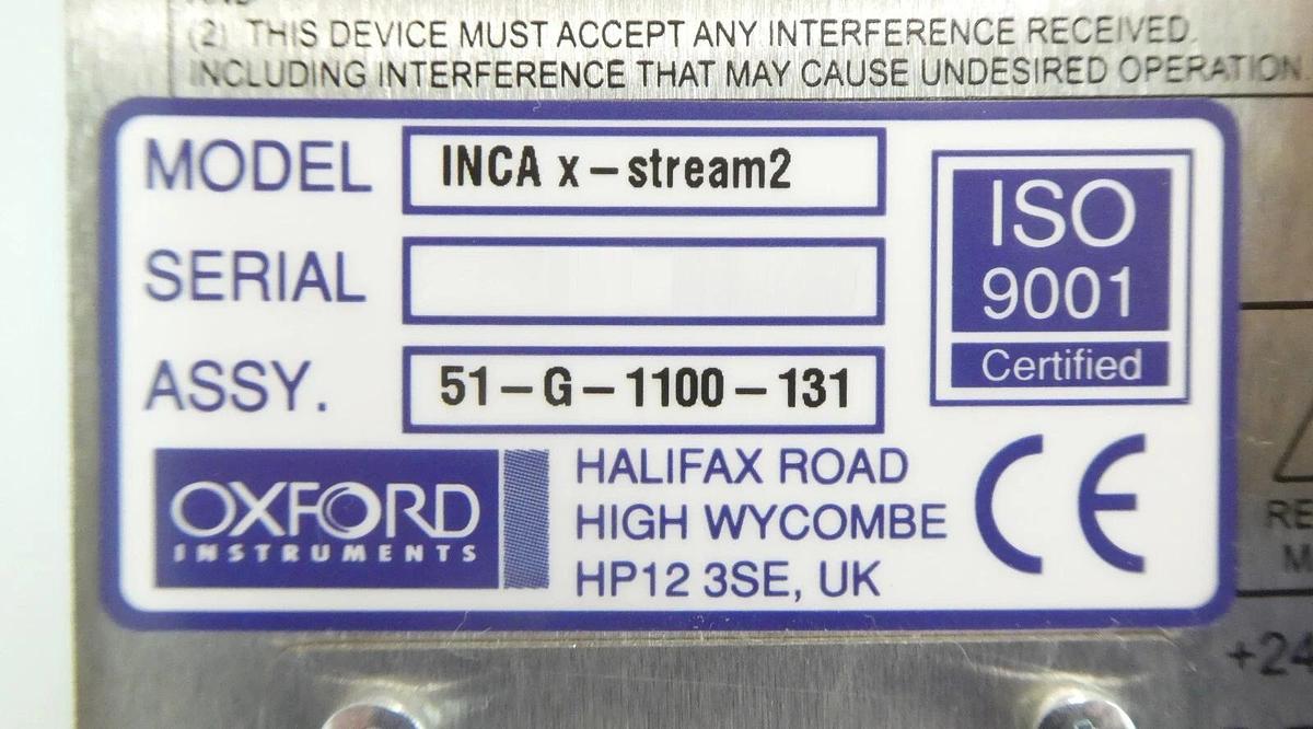 Used Oxford Instruments 51-G-1100-131 INCA x-stream2 Controller Working Surplus