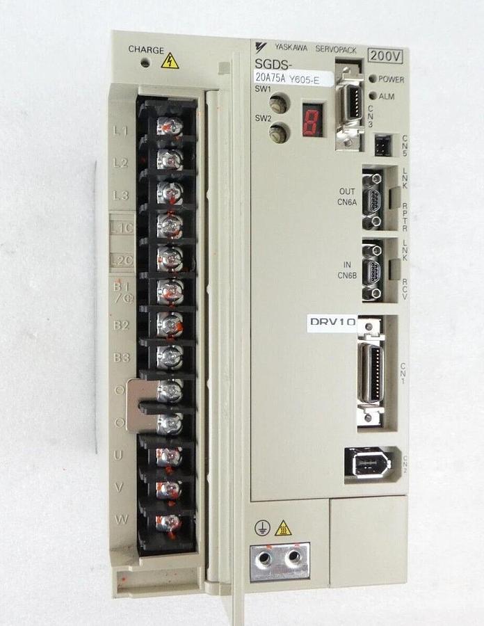 Used Yaskawa Electric SGDS-20A75AY605-E AC Servo Drive SERVOPACK 200V Working Surplus