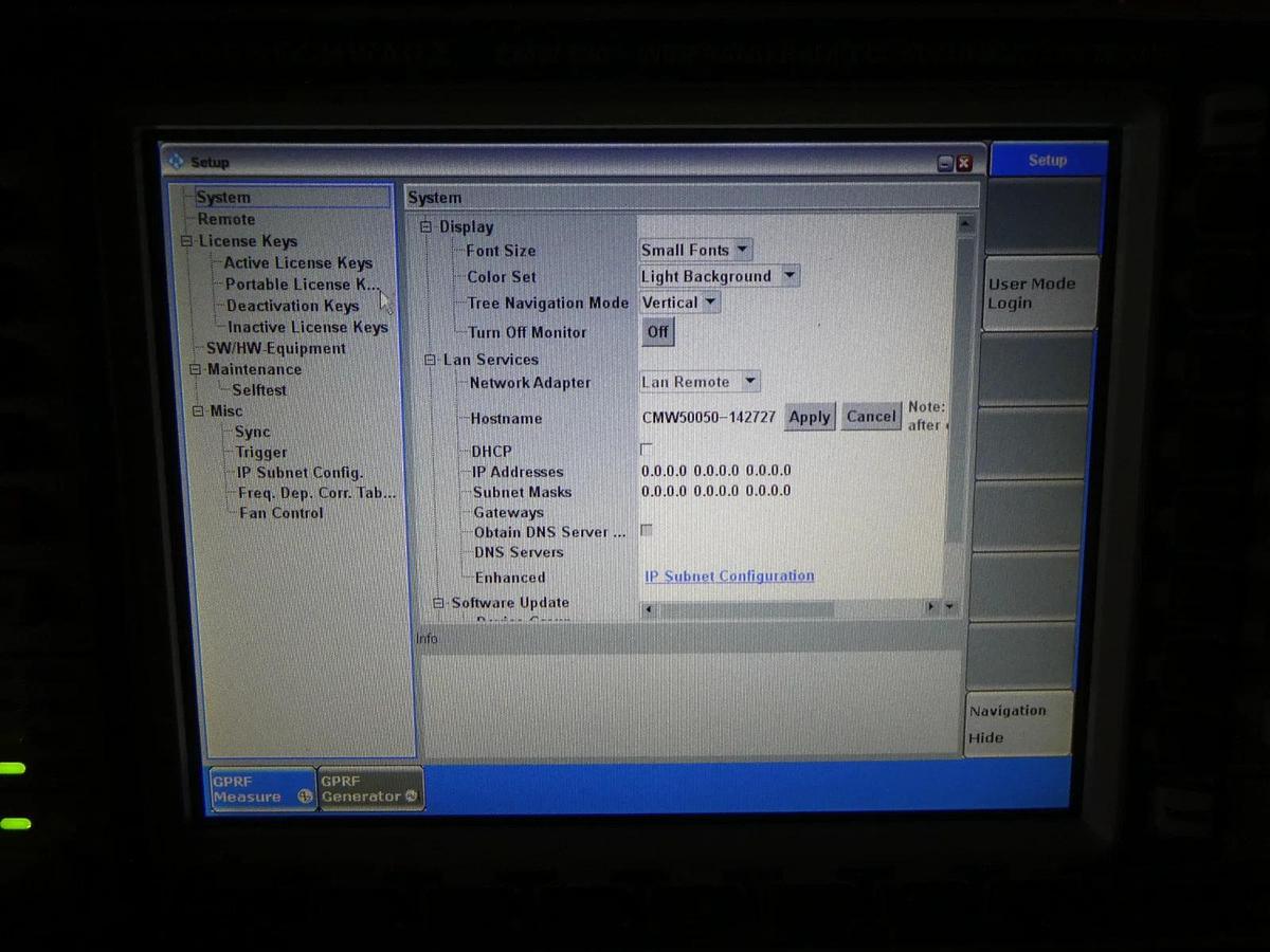 Used Rohde & Schwarz 1201.0002K50 Wideband Radio Comm Tester CMW 500 V 3.5.10 Split