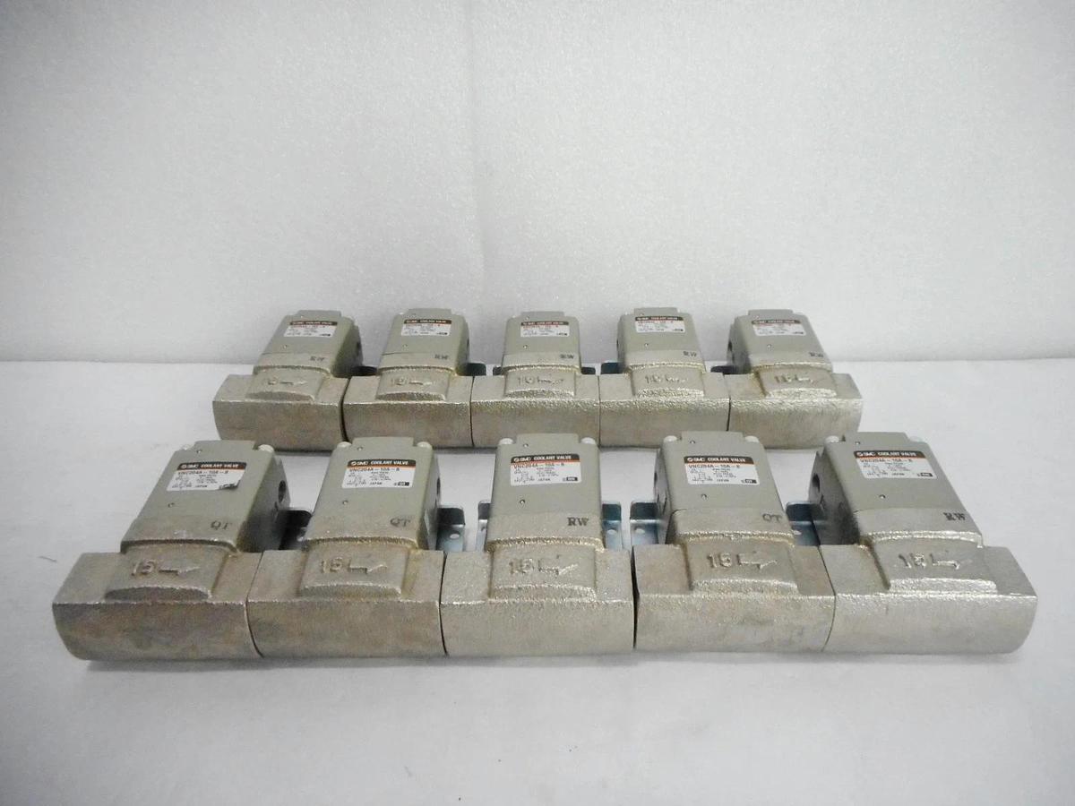 SMC VNC204A-10A-B Coolant Valve Reseller Lot of 10 New