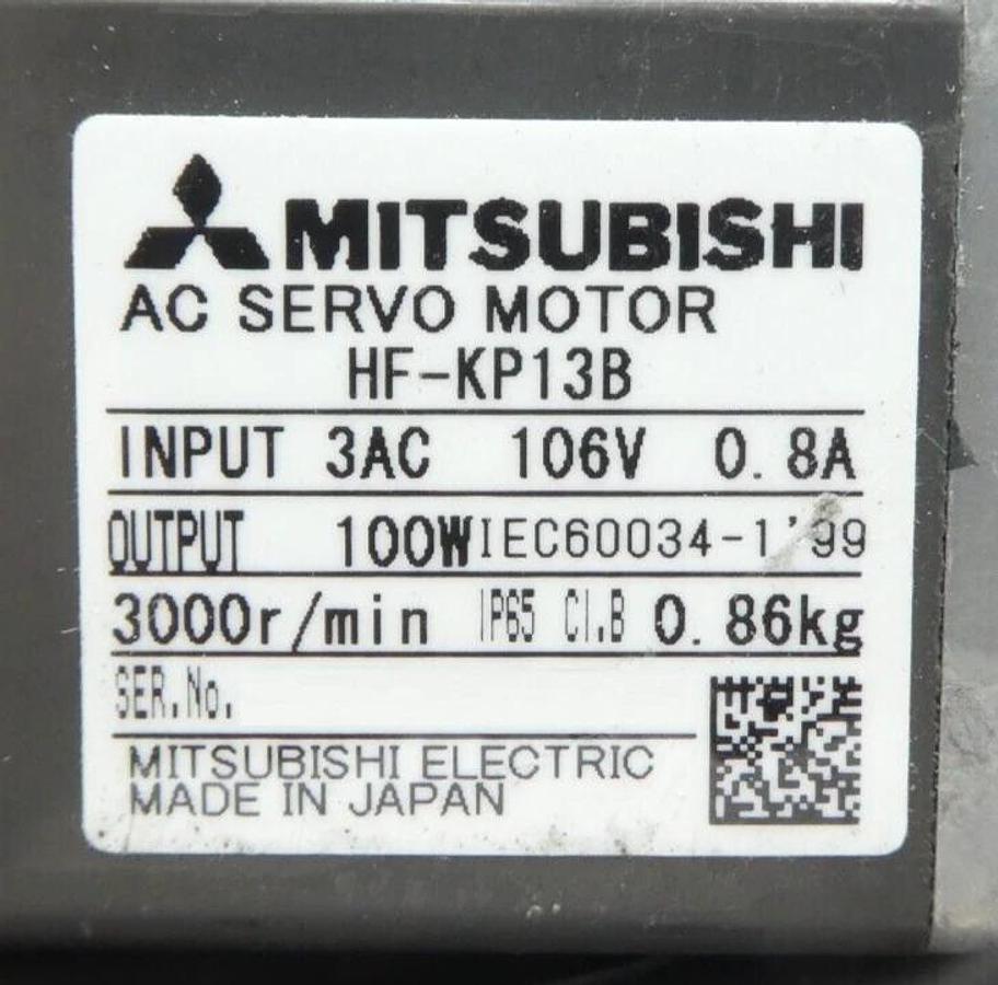 Used Mitsubishi Electric HF-KP Servo Motor HF-KP13 HF-KP053B HF-KP23 Lot of 7 Working