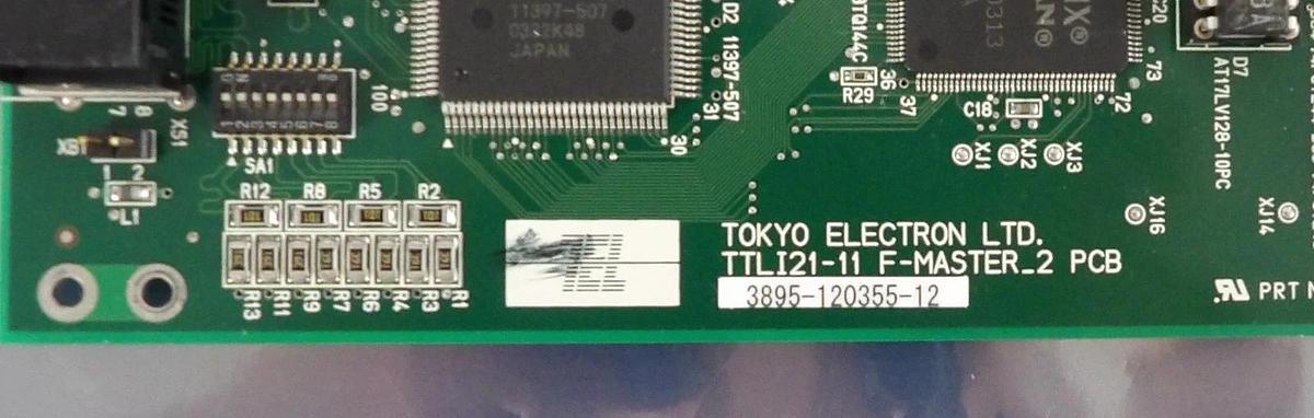 Used TEL Tokyo Electron 3895-120355-12 TTLI21-11 F-MASTER_2 PCB 3880-200040-12 Lot