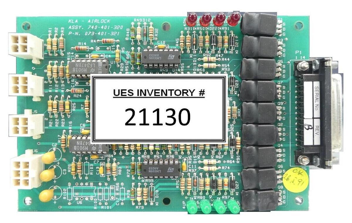 Used KLA-Tencor 073-401-321 Airlock PCB 740-401-320 eS31 E-Beam System Working Spare