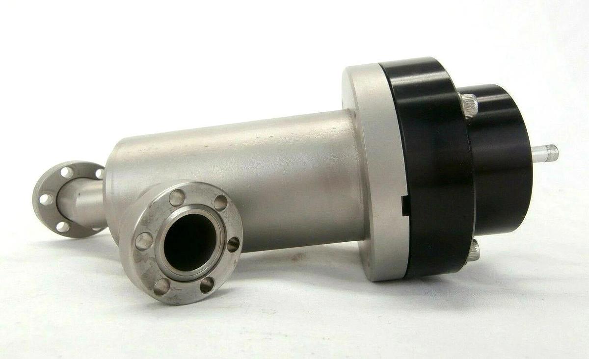 Used MKS DN16CF Pneumatic Angle Vacuum Valve Plasma-Therm SLR 770/770MF HPS Lot of 2