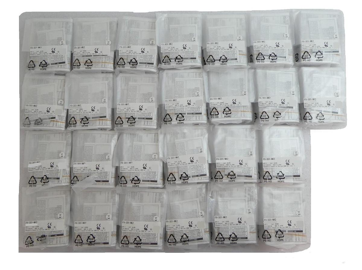 Panasonic FX-301-NK2 Digital Fiber Sensor Amplifier FX-301 Lot of 26 New