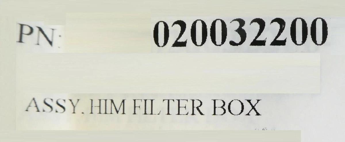 Used Novellus Systems 02-00322-00 HIM Filter Box Assembly A200055 Working Surplus
