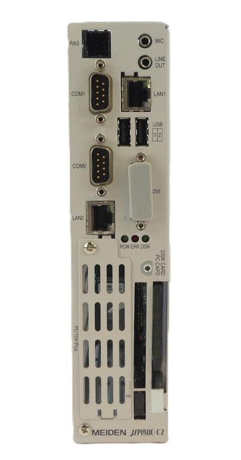 Used Meiden UA210/123 Industrial Controller µPIBOC-C2 w/ Power Supply UP010-001A