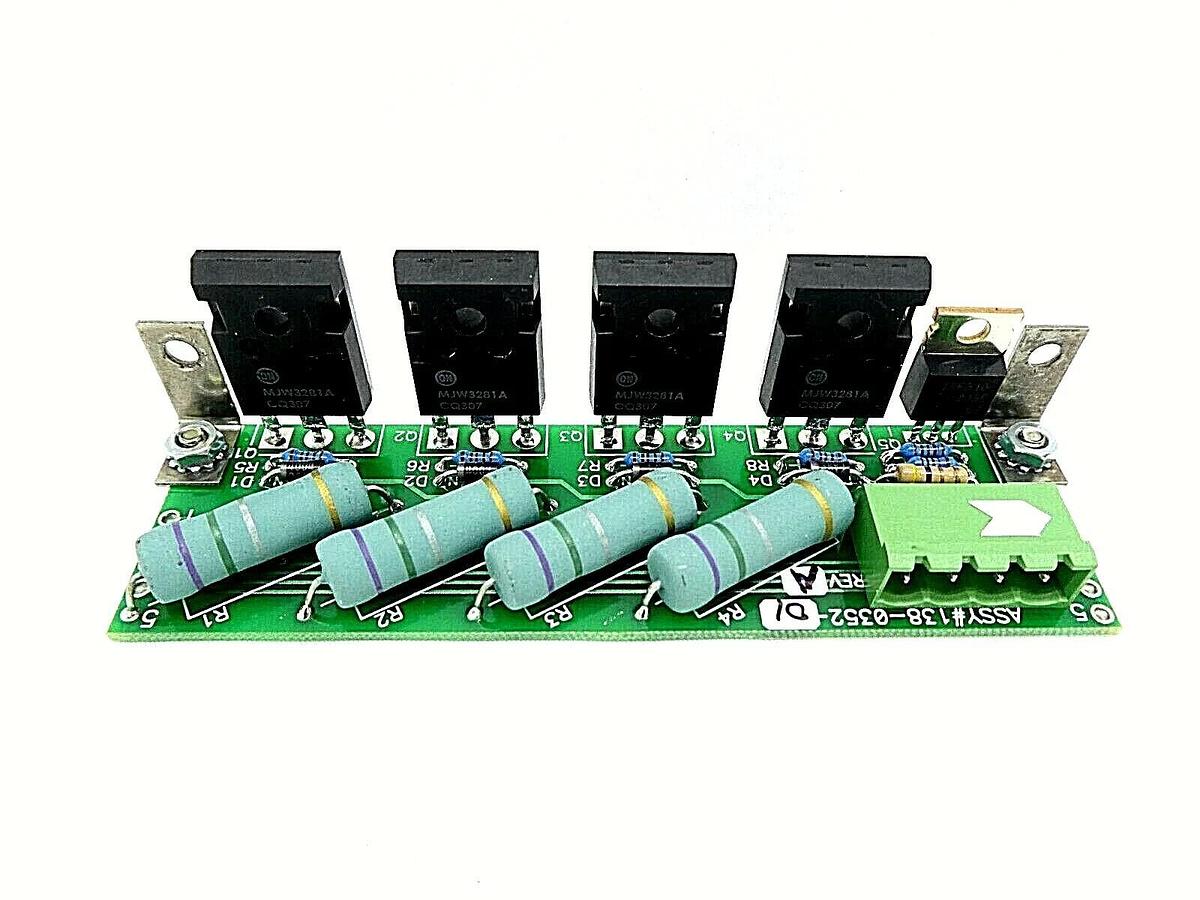 Used Dynatronix 138-0352-01 Thermal Contact Relay Board PCB 190-0352-00 Working Spare
