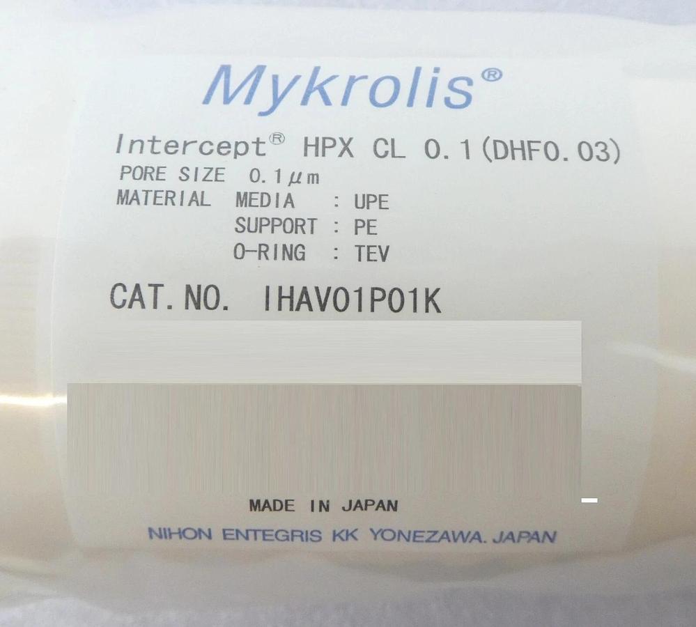 Mykrolis IHAV01P01K 0.1µm Filter Intercept HPX CL 0.1 New Surplus
