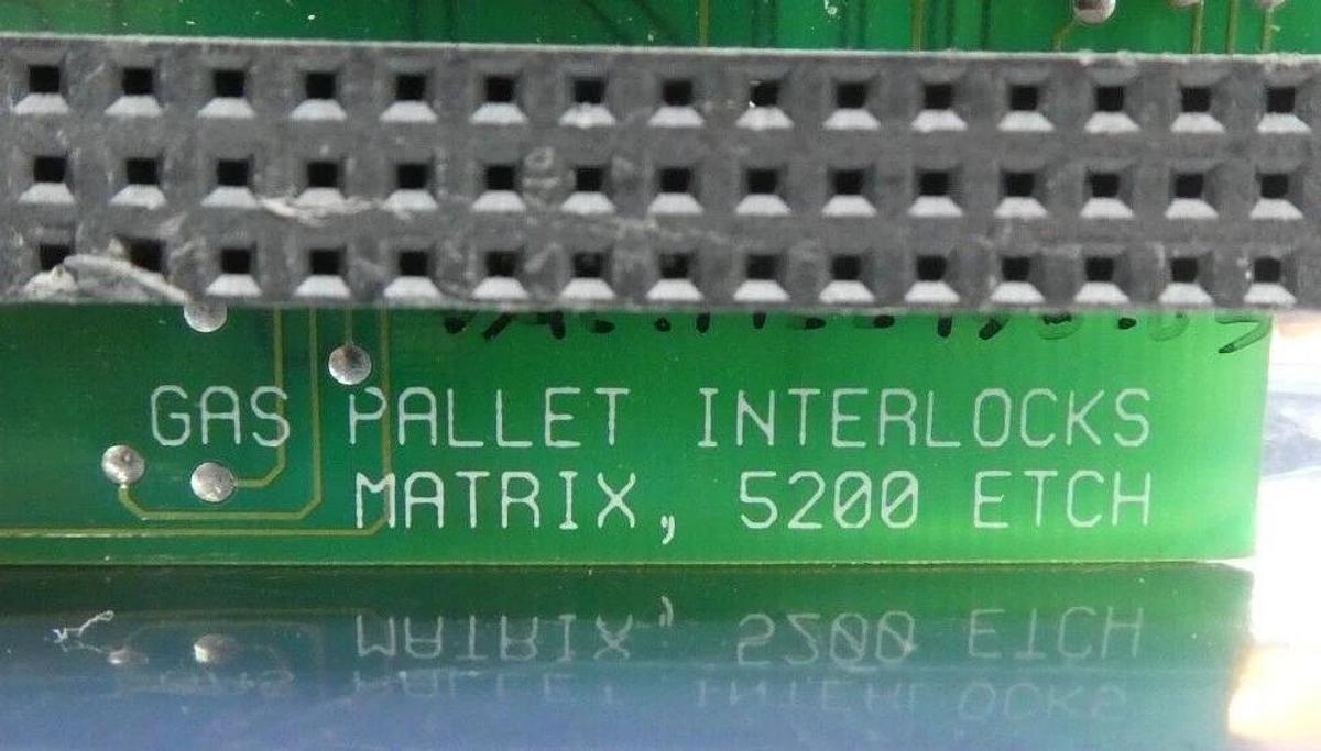 Used AMAT Applied Materials 0100-35267 Gas Pallet Interlocks Matrix PCB 5200 Working
