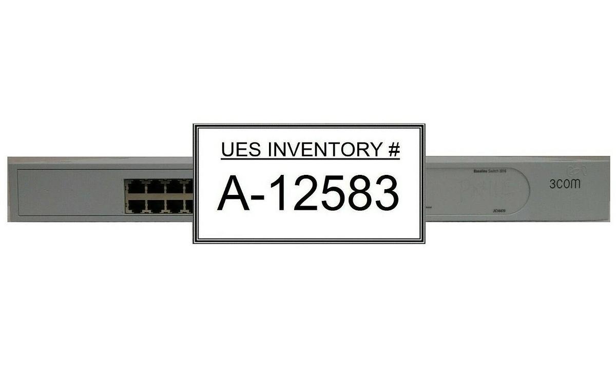Used 3Com 1647-010-010-2.00 Baseline Switch 2016 3C16470 AMAT Quantum X Used Working