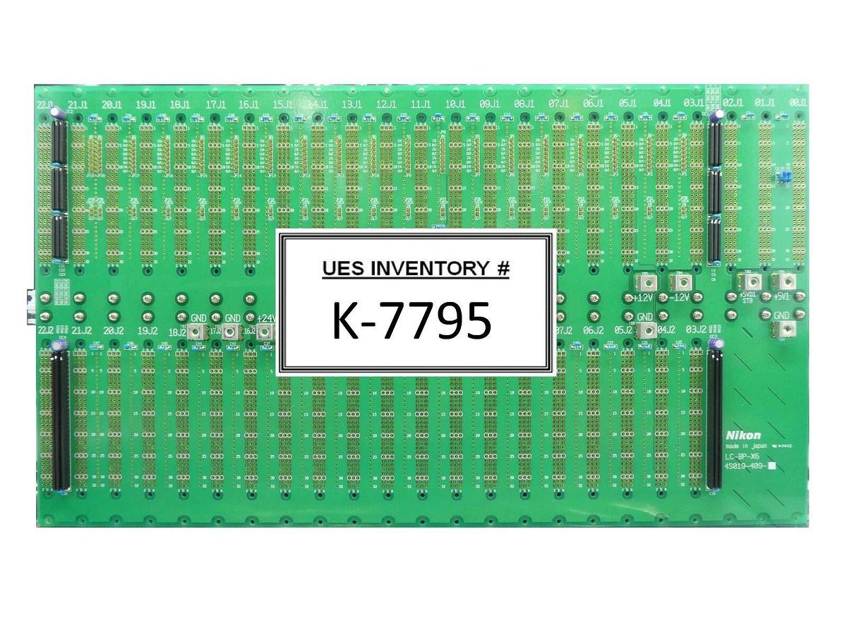 Used Nikon 4S019-409 Backplane PCB LC-BP-X6 E100688M000A2 RCB-X6LC/NIK1 NSR FX-601F