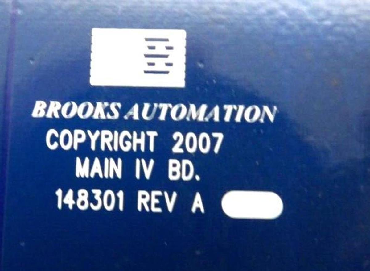Used Brooks Automation 148301 Main IV Board Assembly PCB 140360 Working Surplus