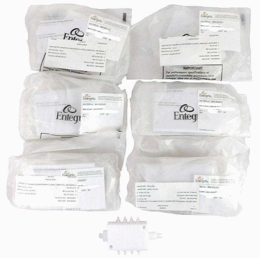 Entegris 888-900081 Leak Detector Manifold Assembly Reseller Lot of 7 New