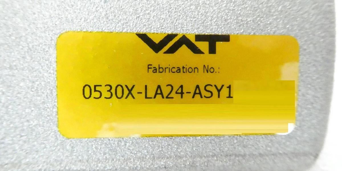 Used VAT 0530X-LA24-ASY1 Wafer Transfer Slit Valve L-MOTION AMAT Working Surplus