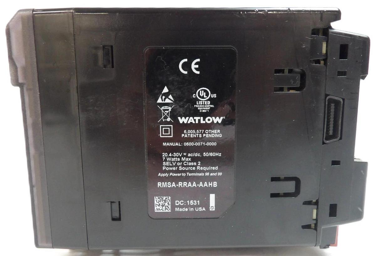 Used Watlow EZ-ZONE Temperature Controller RMZ4-2004 RMEA-CJAT RMEA-FFJT RMSA-RRAA