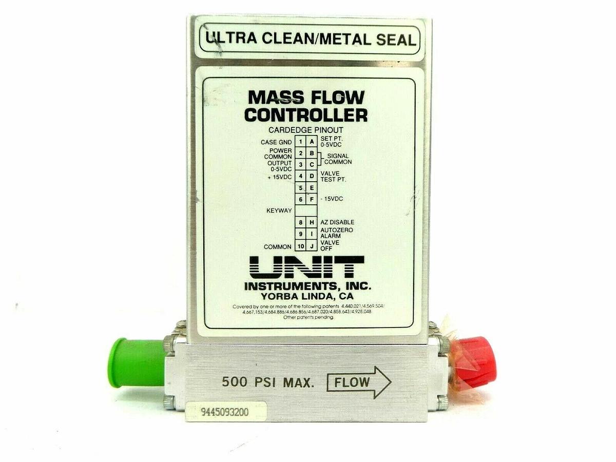 Used UNIT Instruments UFC-8160 Mass Flow Controller MFC 200 SCCM SiH4 Working Surplus