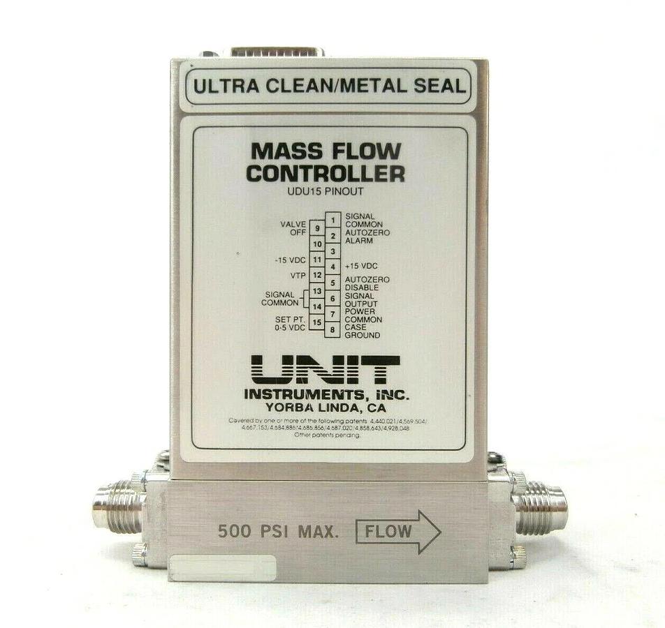 Used UNIT Instruments UFC-8160 Mass Flow Controller MFC 200 SCCM N2 Working Spare