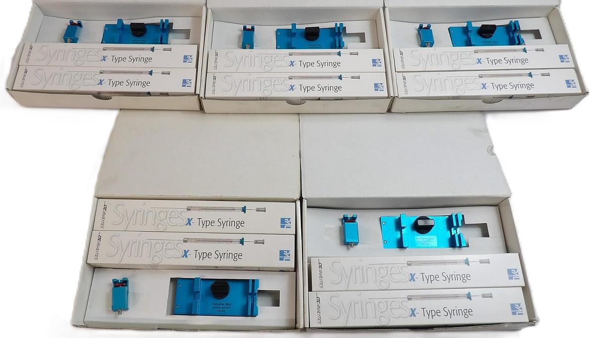 Used CTC Analytics PAL SyrLCX25µL X-Type Syringe Autosampler Kit Lot of 5 New