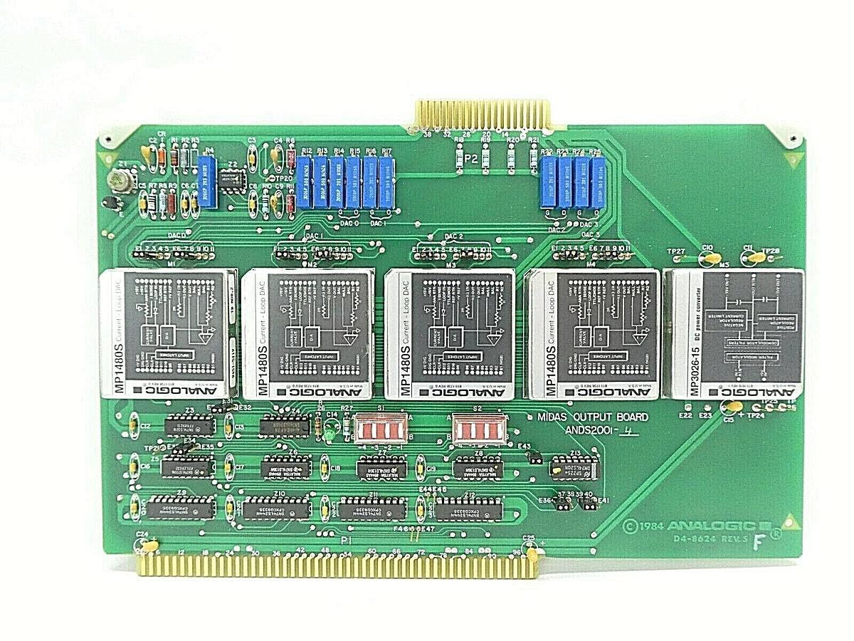 Used Analogic D4-8624 Midas Output Board ANDS2001-4 Varian 10-08624-004 Working Spare