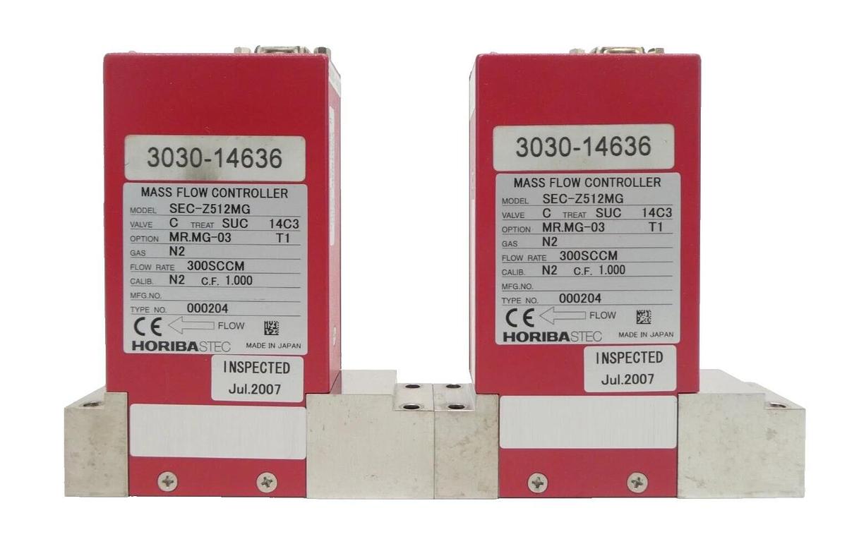 Used Horiba STEC Z500 Mass Flow Controller MFC SEC-Z522MGN SEC-Z512MG Lot of 8 Spare